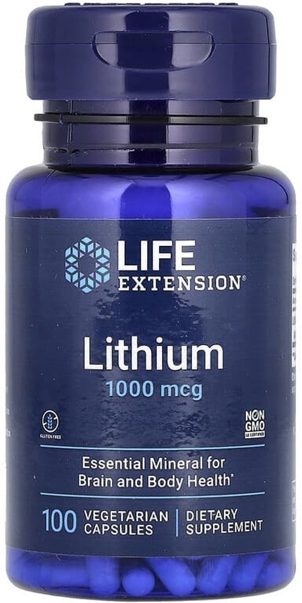 Lithium, 1.000 mcg, 100 vegetarische Kapseln