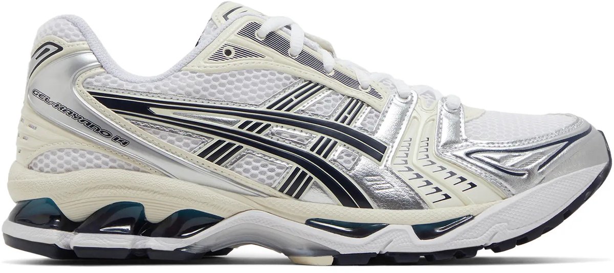 ASICS Gel Kayano 14 Weiß Mitternacht Damen Sneaker 1202A056-109 39.5 gray