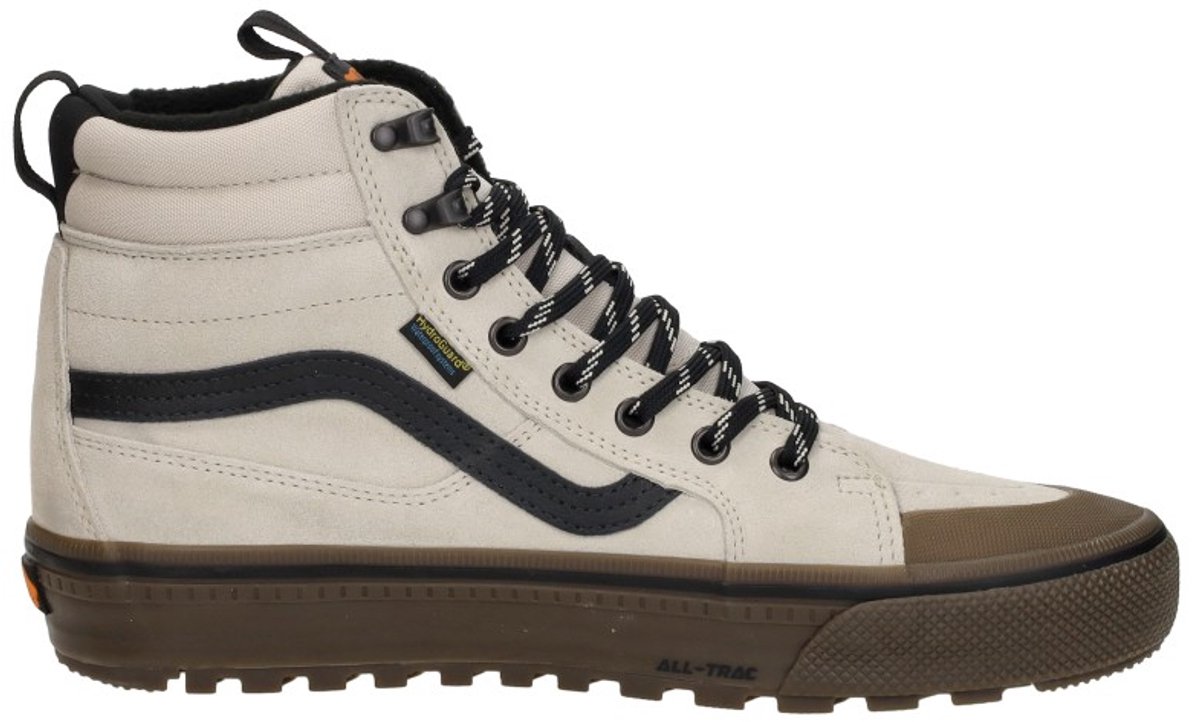 Vans SK8-Hi Haferflockenbeige Schwarz Unisex Sneaker Weiß VN000DAQZO2 44 white