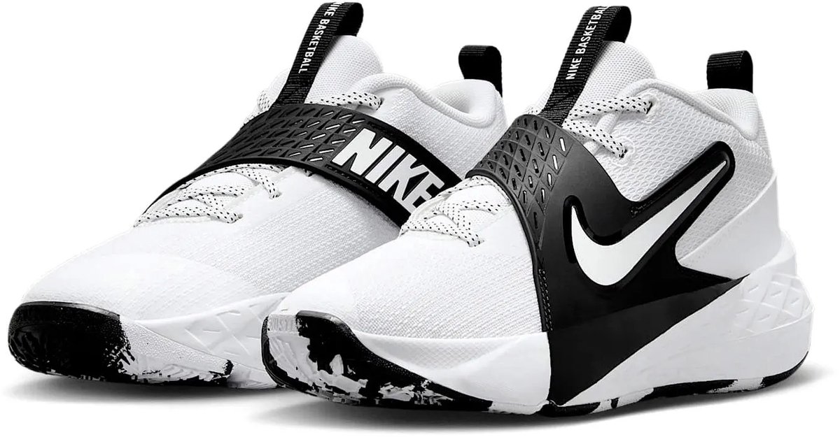 Nike Team Hustle D12 GS Weiß Schwarz Kinder Sneaker HF6279-101 38 white