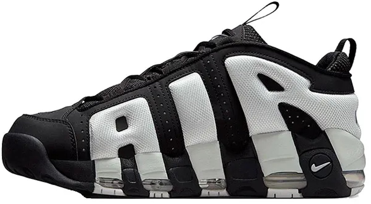 Nike Air More Uptempo Low Schwarz Photon Dust Unisex Sneaker Metallic-Silber FZ3055-001 44 white