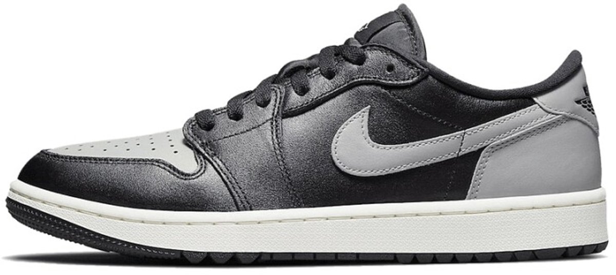 Air Jordan 1 Low Golf Shadow Herren Sneaker Schwarz Segel Mittelgrau DD9315-001 46 gray