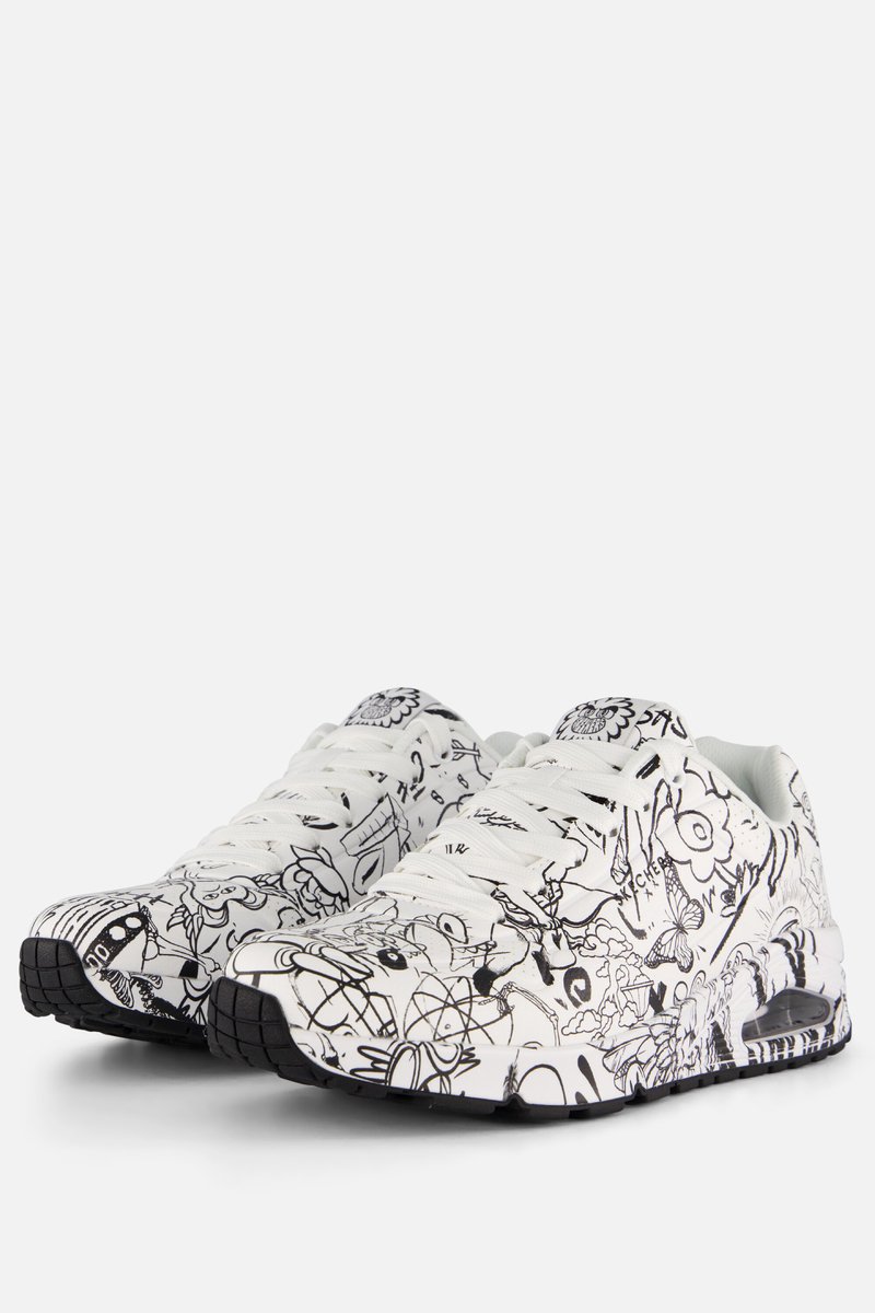 Skechers Uno - Process Sketch, Herren weiße Sneaker 48,5 weiß