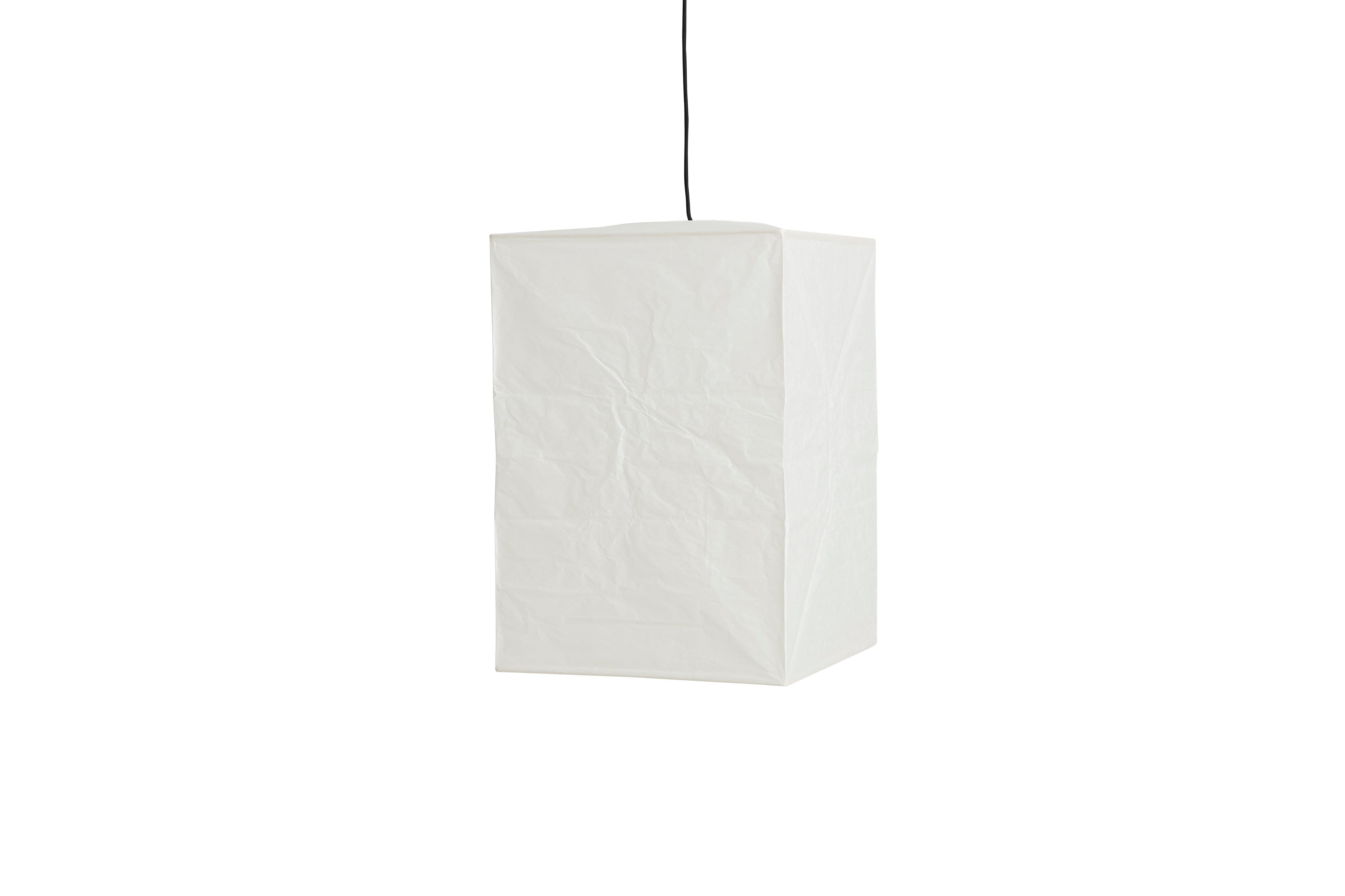 HAY - Papierlampenschirm - Klassisch Weiß - Cube High - 38x38x55 cm