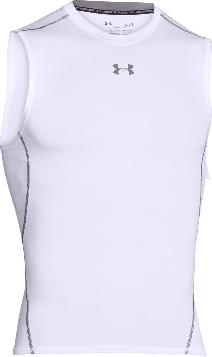 Under Armour Ärmelloses Figurbetontes Trainingsshirt Herren Oberteile Weiß 1257469-100 M white