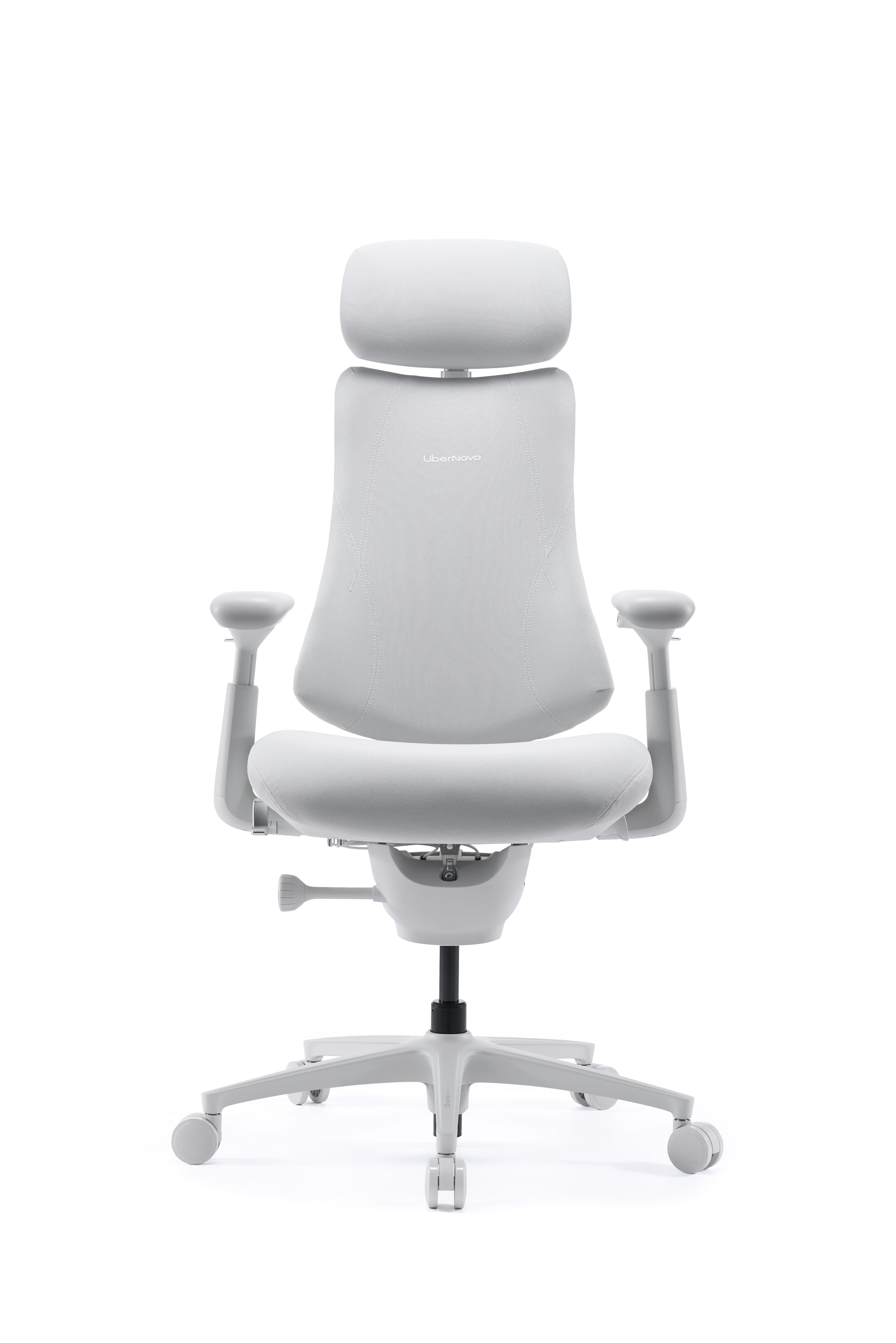 LiberNovo - Omni Pro Dynamic Ergonomic Chair - Glacier White - 48cm