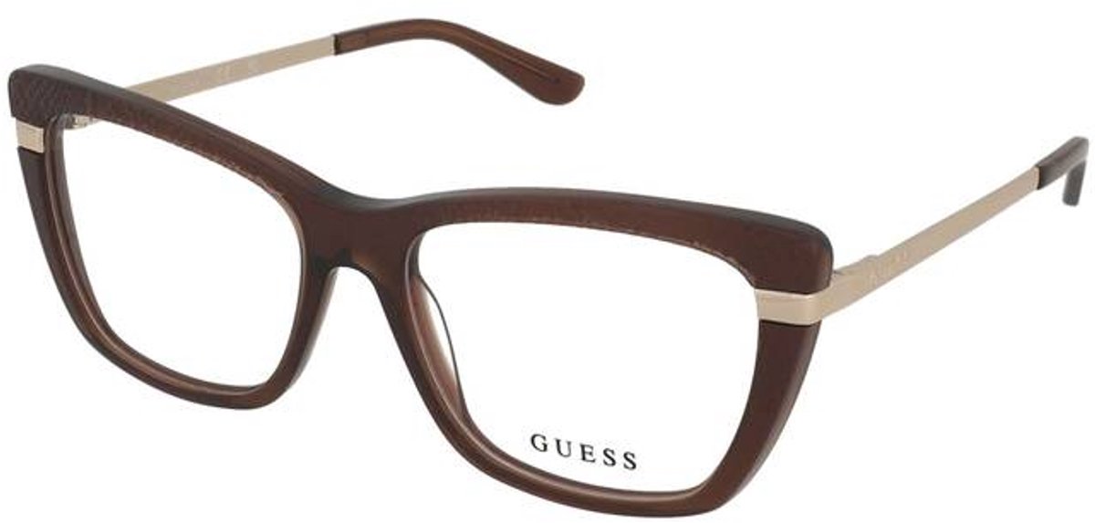 Guess Gu50246 048 Damen Brille Shiny Dark Brown/54-16-42 black