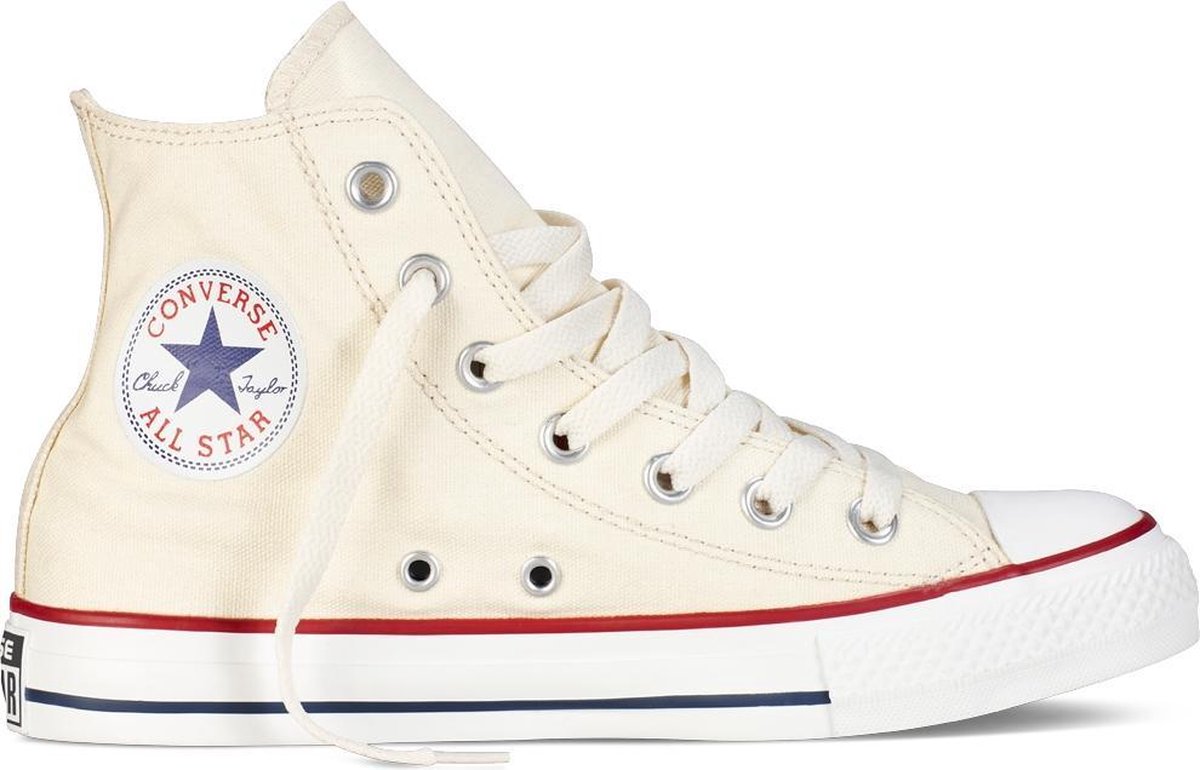 Converse Chuck Taylor All Star Hi Beige Unisex Sneaker Cremeweiß M9162C 37.5 white