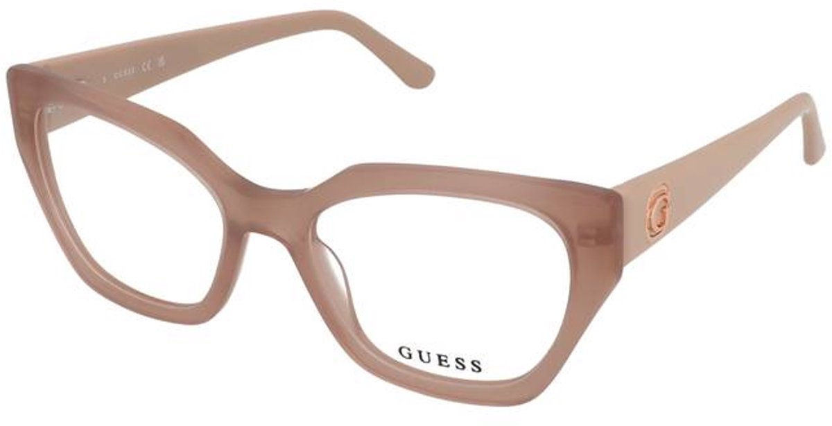 Guess Damen-Brille Gu50112 057 Shiny Opaque Beige Brown/51-17-145 beige