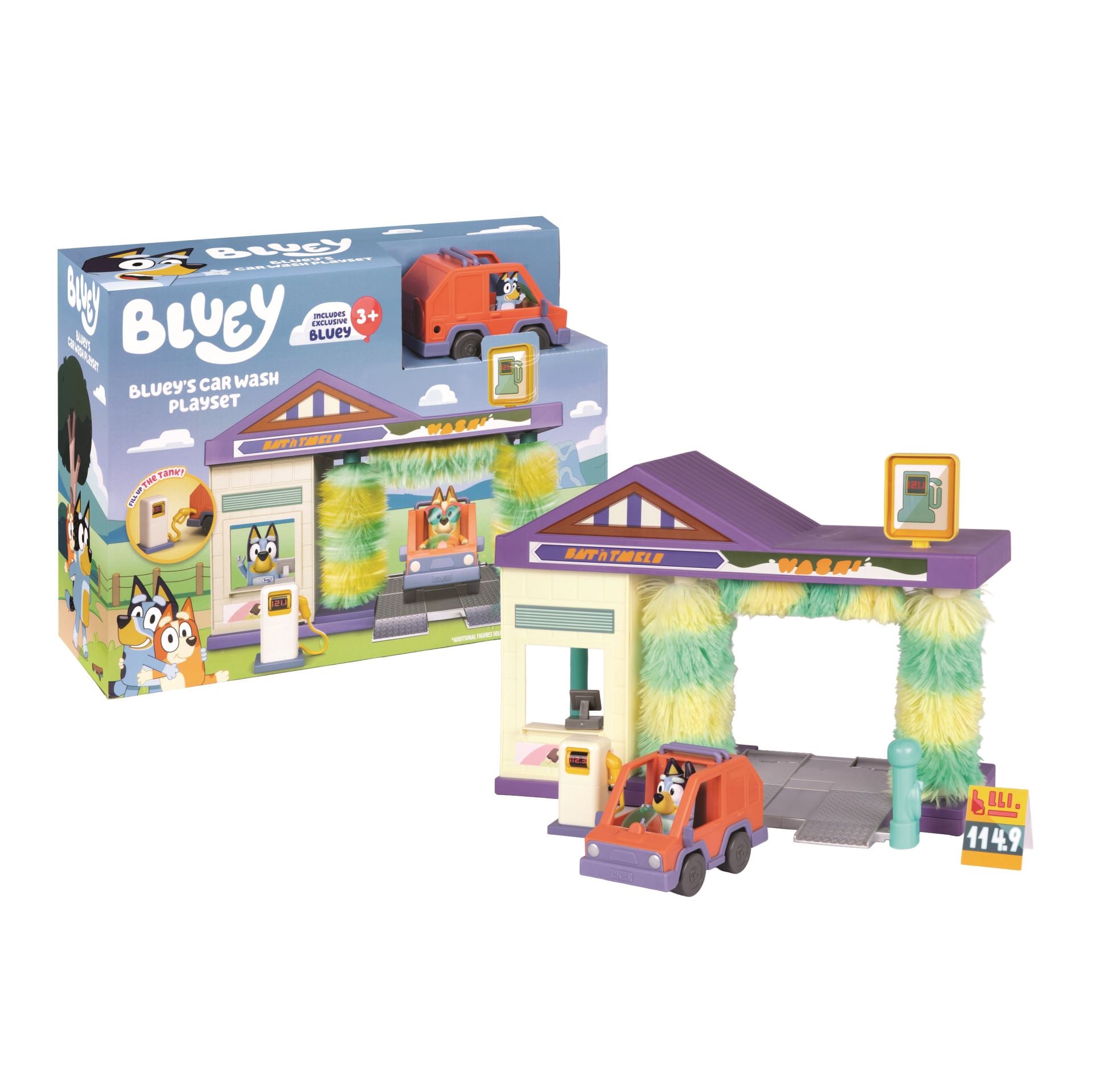 Bluey – Autowasch‑Spielset