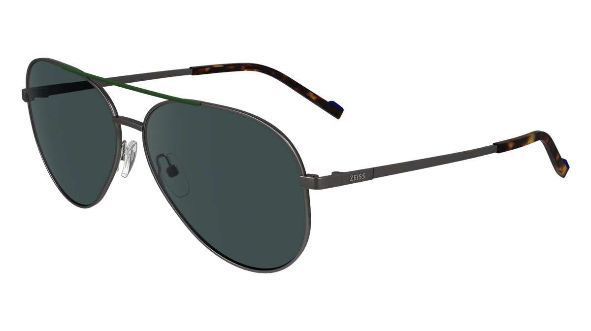 Zeiss Zs24150sp 324 Herren Sonnenbrille Green/Silver/60-14-145 gray