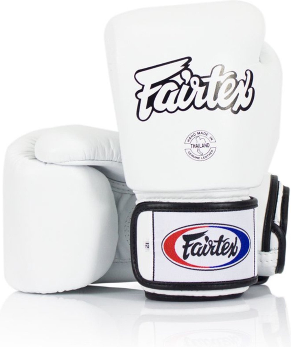 Fairtex Universelles Enganliegendes Design BGV1 Boxhandschuhe Weiß 12OZ