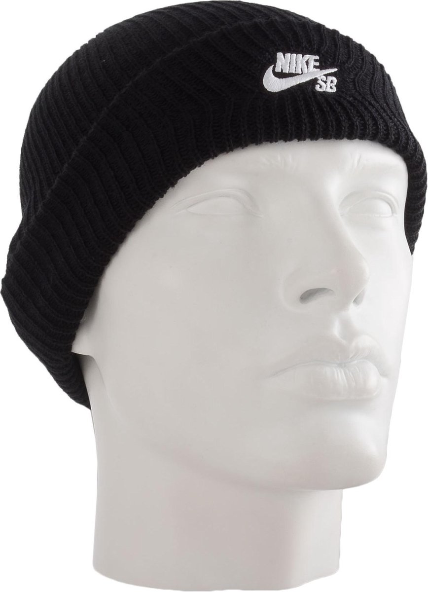 Nike Acryl Mützen Unisex Schwarz Lässig 628684-011 F schwarz