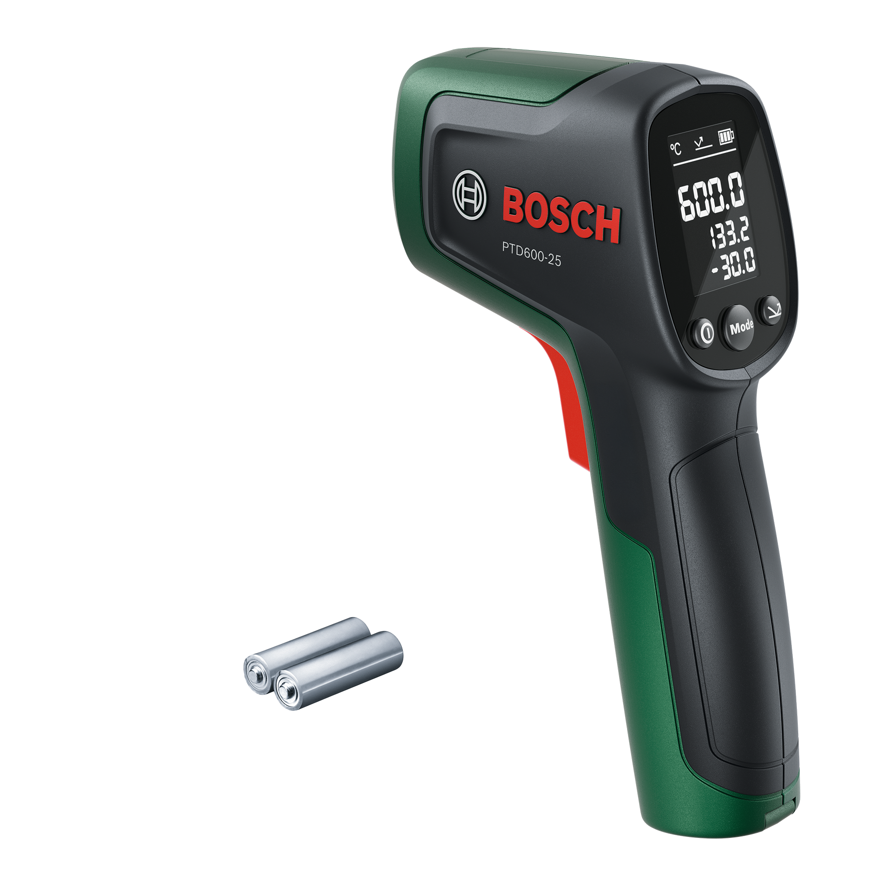 Bosch DIY - PTD600-25 Thermodetektor mit Infrarot-Laser für -30°C bis +600°C