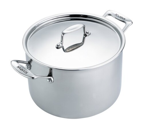 Scanpan - Fusion 5 Suppentopf mit Deckel - Induktion - 24 cm/7,6 L - Edelstahl