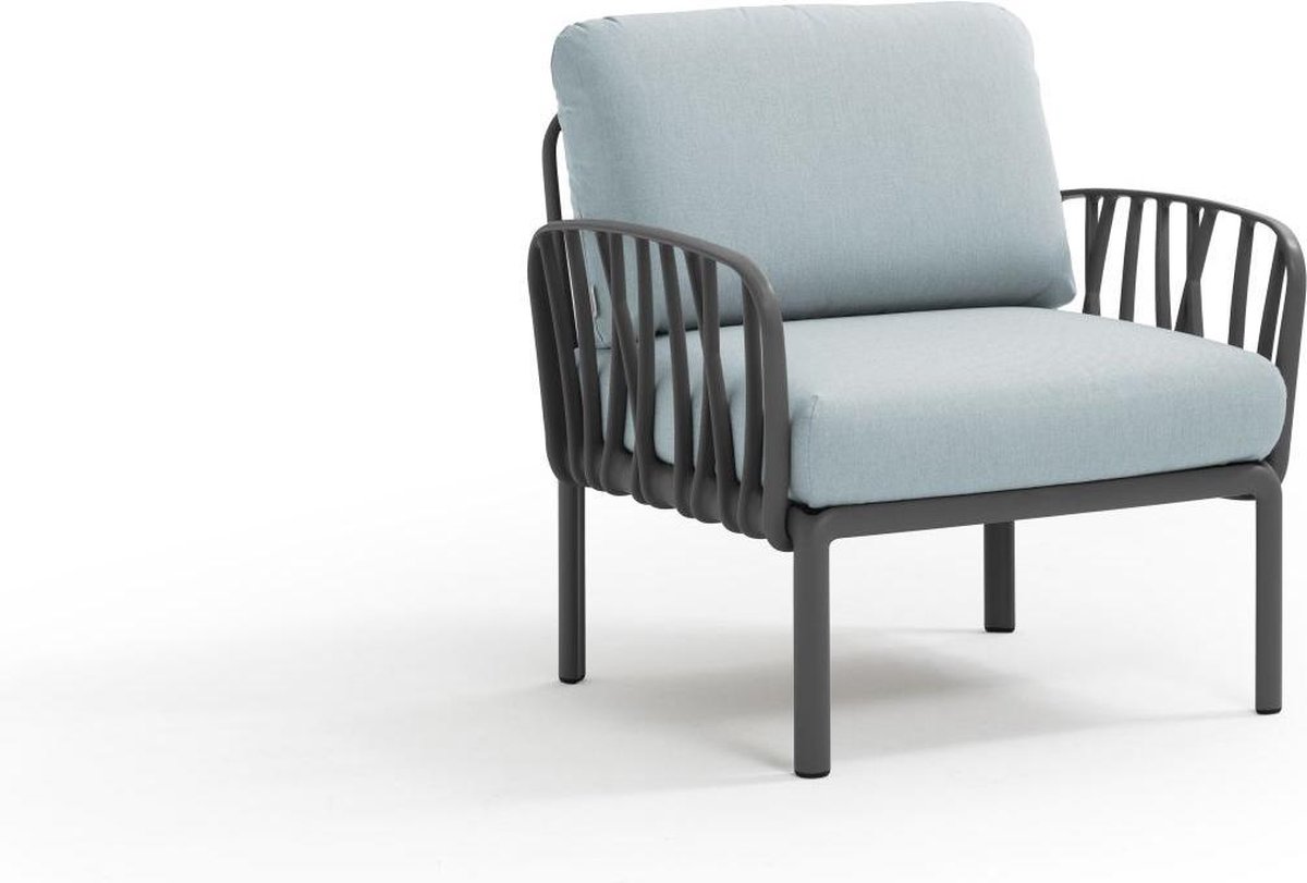 Nardi Komodo Poltrona - Garten Loungesessel - antracite/ghiaccio Sunbrella