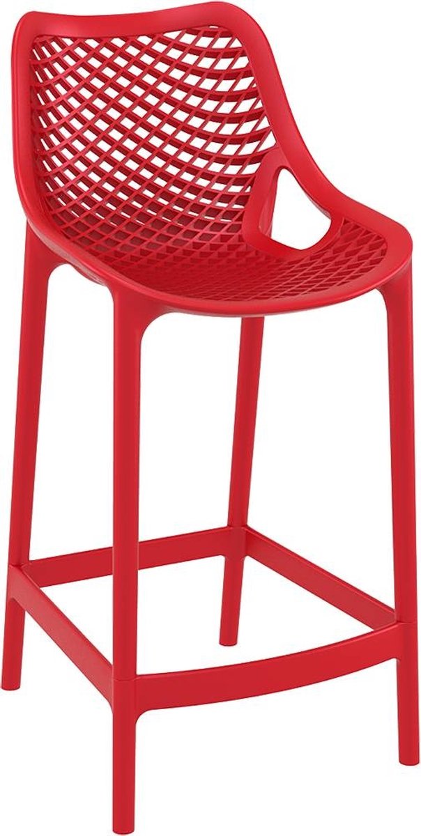 Siesta Air 65 Barhocker aus Kunststoff, Farbe: ROT-S