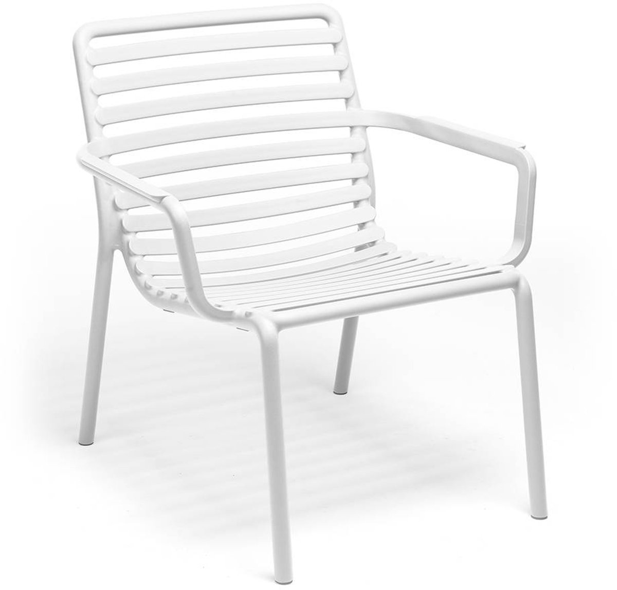 Nardi Doga Relax Kunststoff-Loungesessel mit Armlehnen - stapelbar - bianco