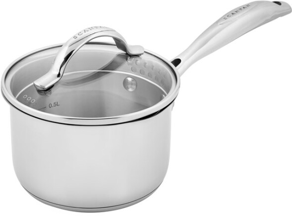 Scanpan - STS Stielkasserolle mit Deckel - 14 cm/1,2 L - Edelstahl