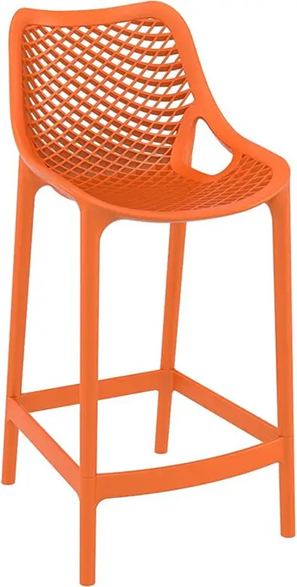 Siesta Air 65 Barhocker aus Kunststoff, Farbe: ORANGE-S