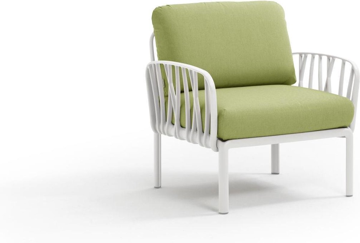 Nardi Komodo Poltrona - Garten Loungesessel - bianco/avocado Sunbrella