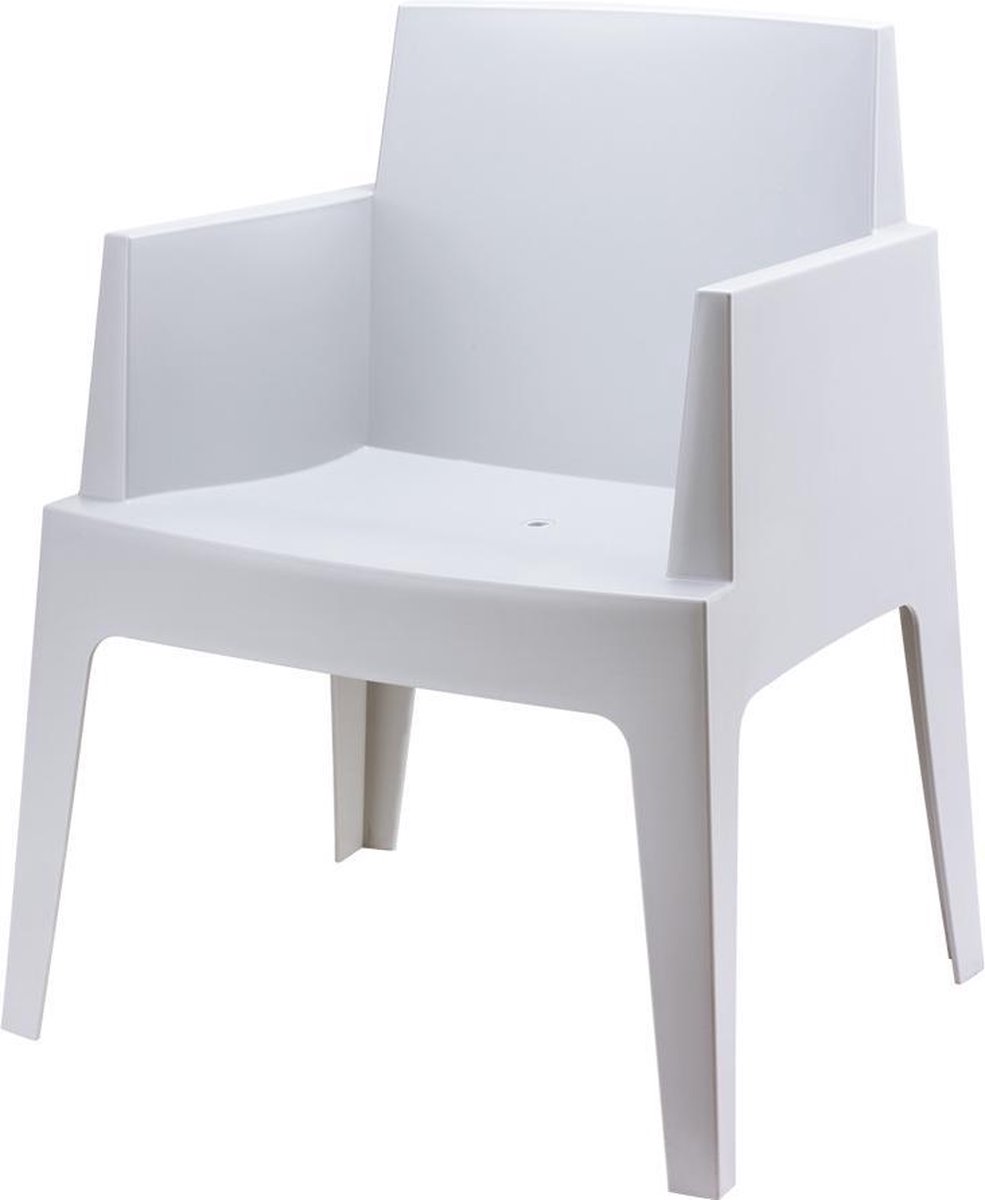 Siesta Box Kunststoff Gartenstuhl - stapelbar: grau