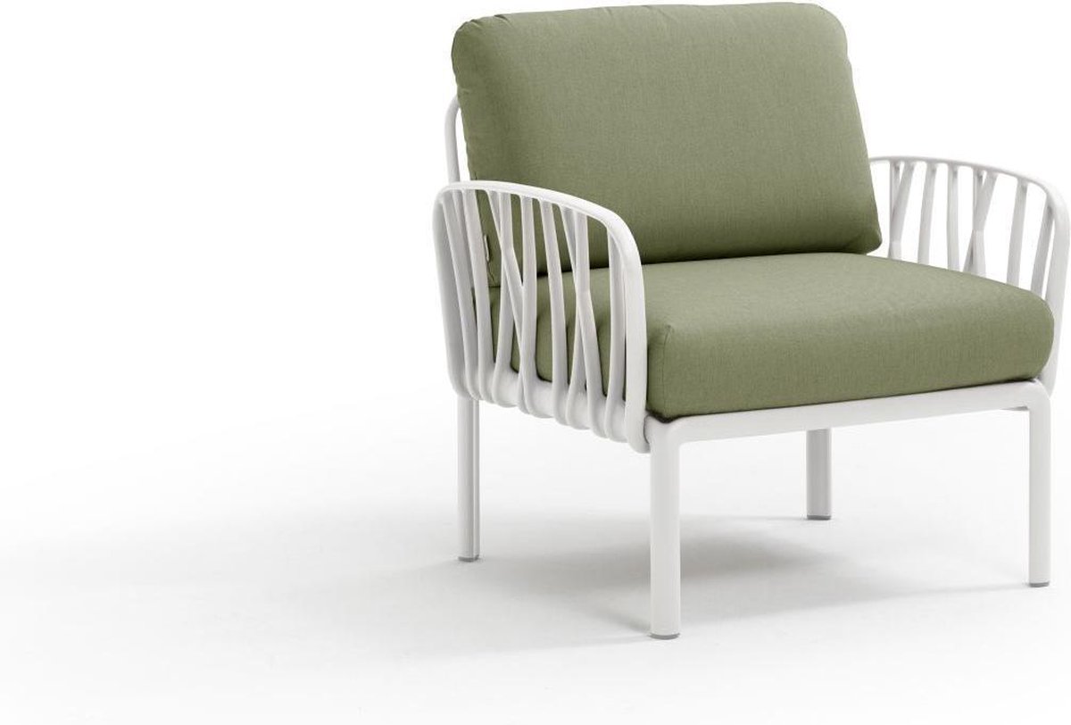 Nardi Komodo Poltrona - Garten Loungesessel - bianco/giungla Sunbrella