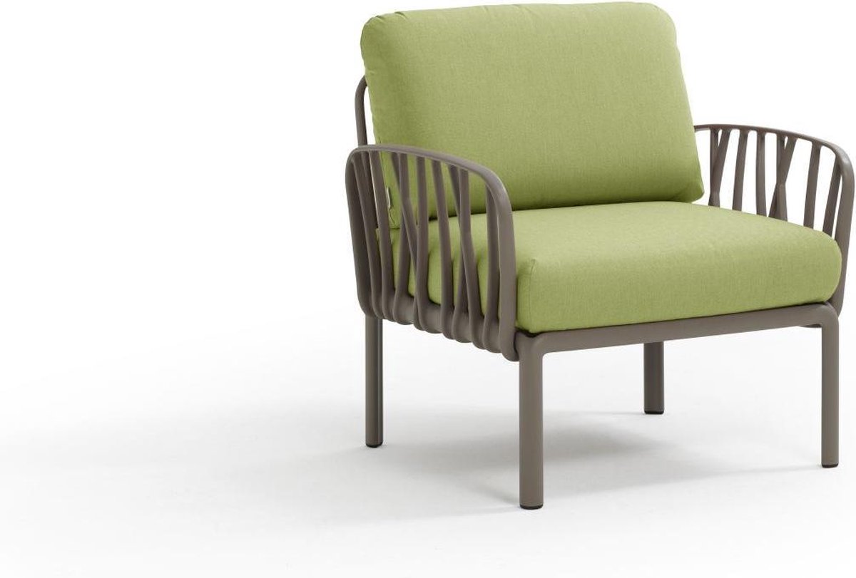 Nardi Komodo Poltrona - Garten Loungesessel - tortora/avocado Sunbrella