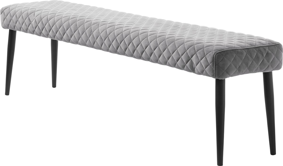 Sitzbank Ottowa - gepolstert - skandinavisches Design - hellgrau