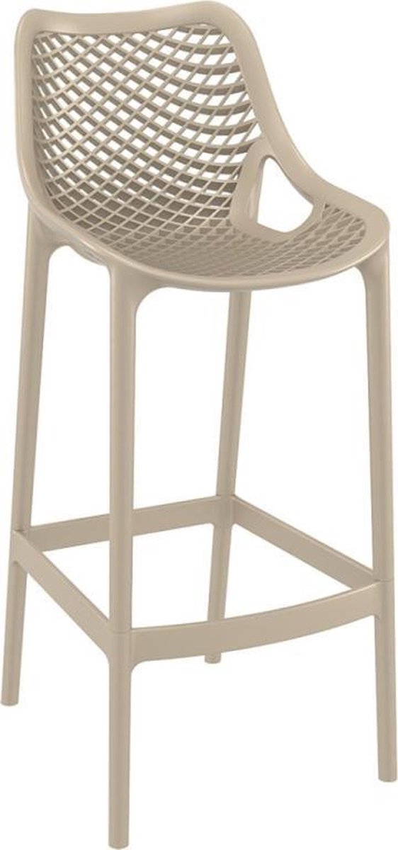 Siesta Air 75 Barhocker aus Kunststoff - taupe
