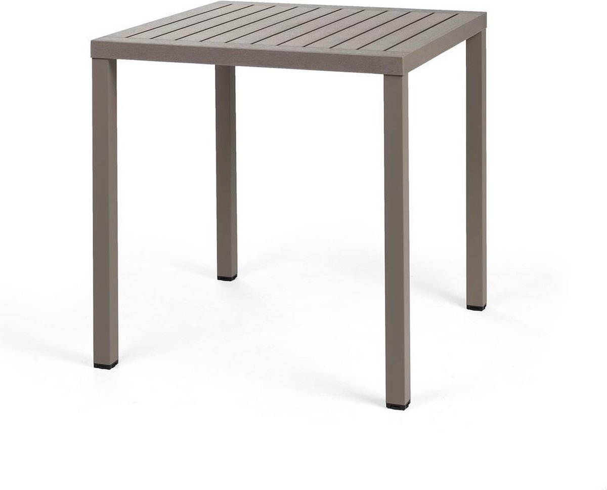 Nardi Cube 70 Gartentisch - 70x70 cm - stapelbar - tortora