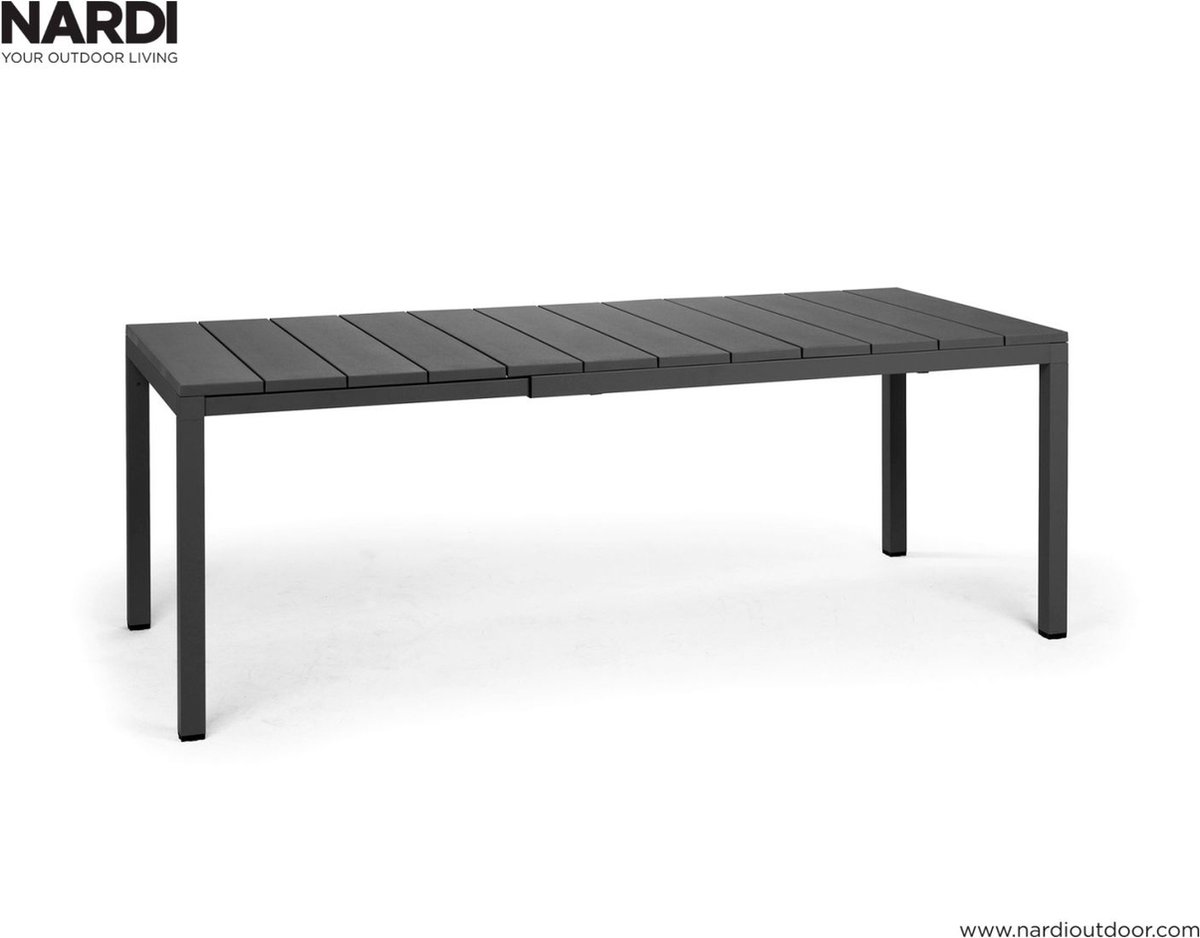 Nardi Rio Extensible 140 Gartentisch - 85x140(210) cm - antracite