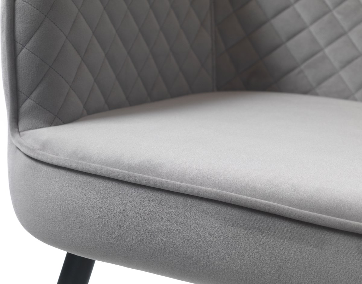 Lounge Sofa Bruce - gepolstert - skandinavisches Design - grau