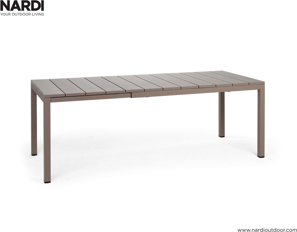 Nardi Rio Extensible 140 Gartentisch - 85x140(210) cm - tortora