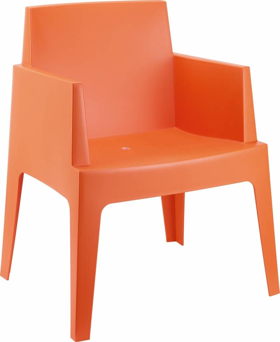 Siesta Box Kunststoff Gartenstuhl - stapelbar: orange