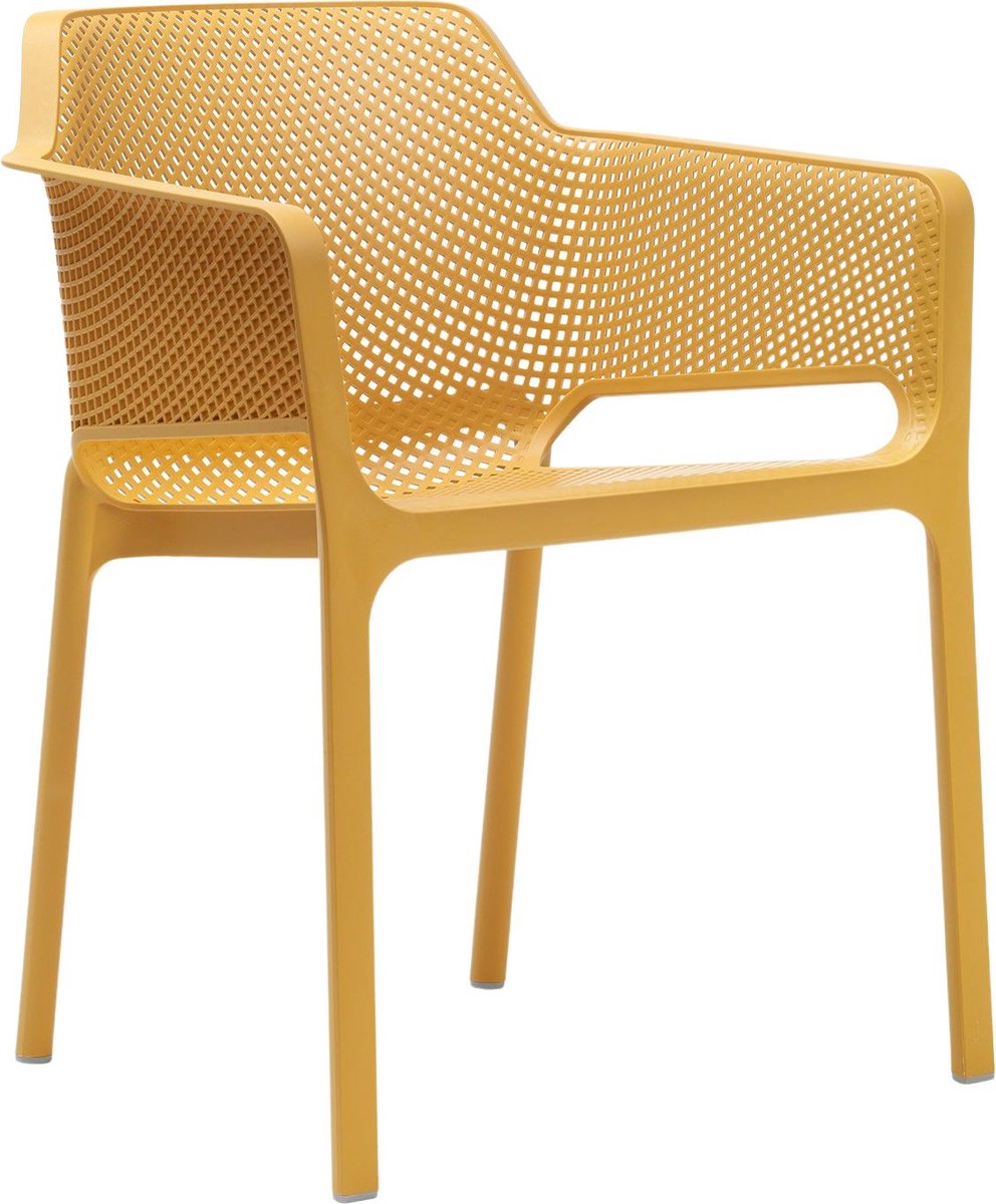 Nardi NET Gartenstuhl - Kunststoff - stapelbar - senape