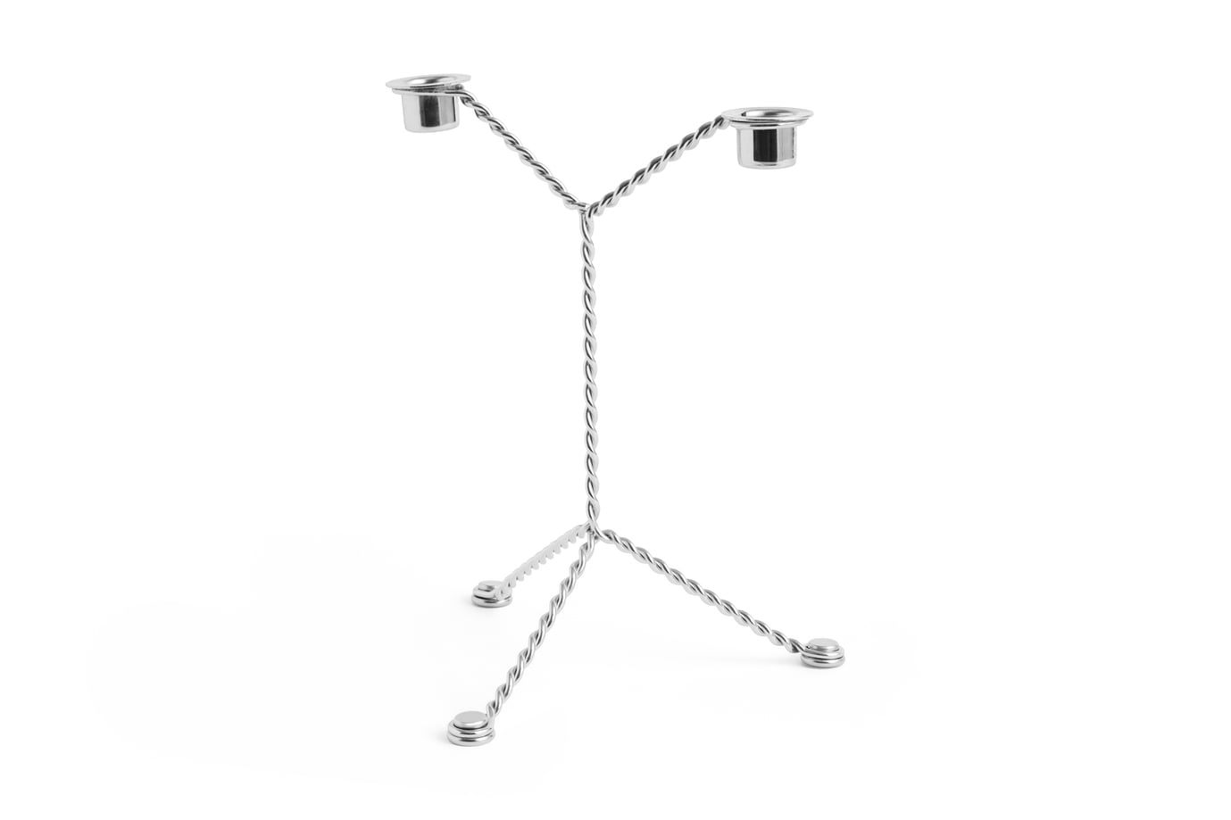 HAY - Wire Kerzenhalter H25 cm (Chrom)