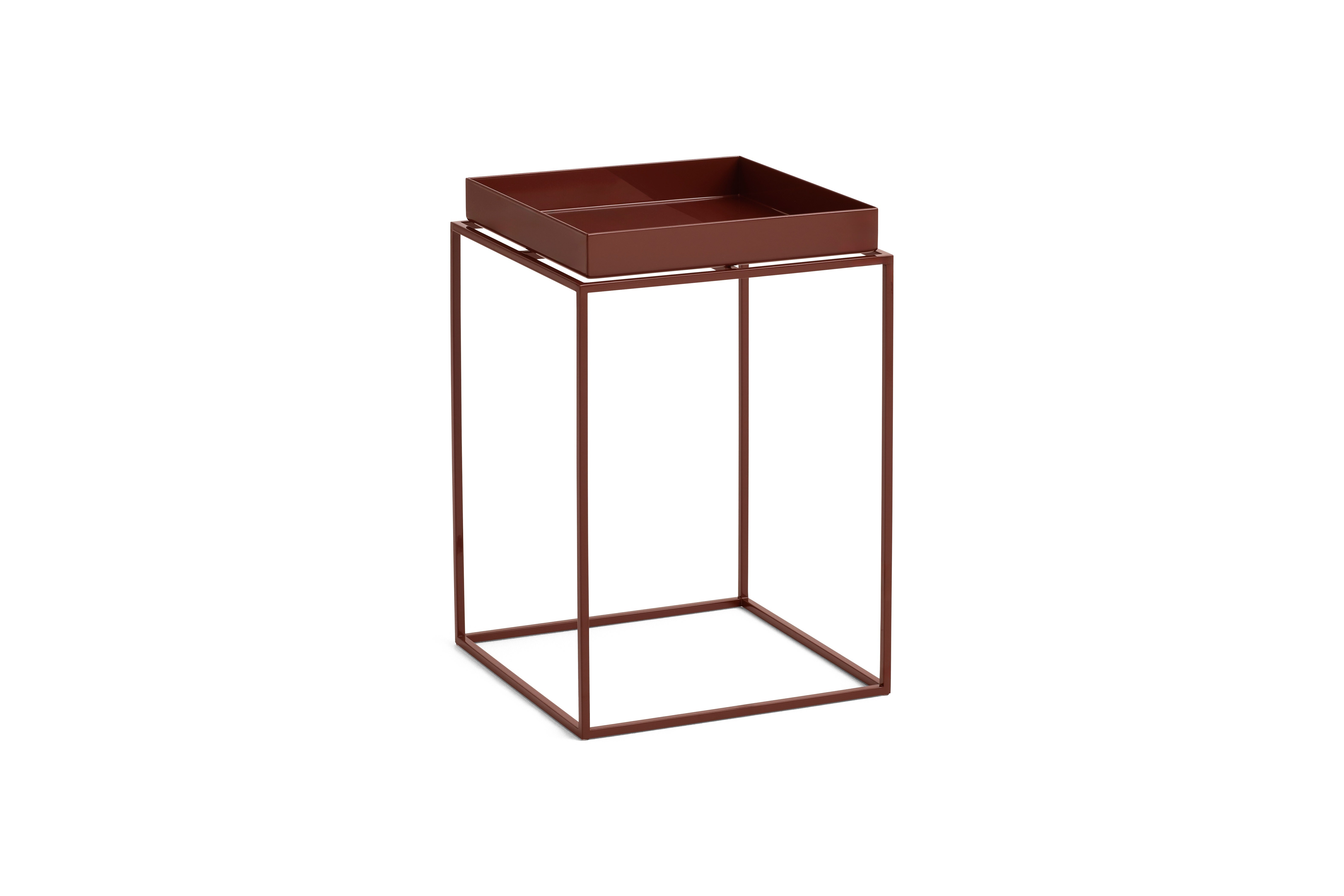 HAY - Tray Tisch - Small High - 30x30x44 cm - Schokolade
