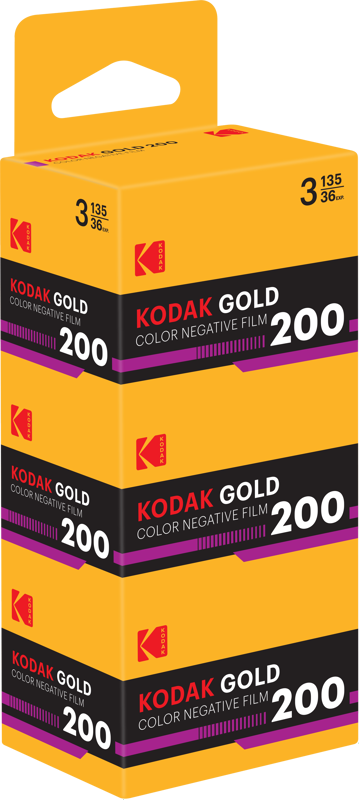 Kodak - Gold 200 35 mm Farbnegativfilm - 3er-Pack mit 36 Aufnahmen