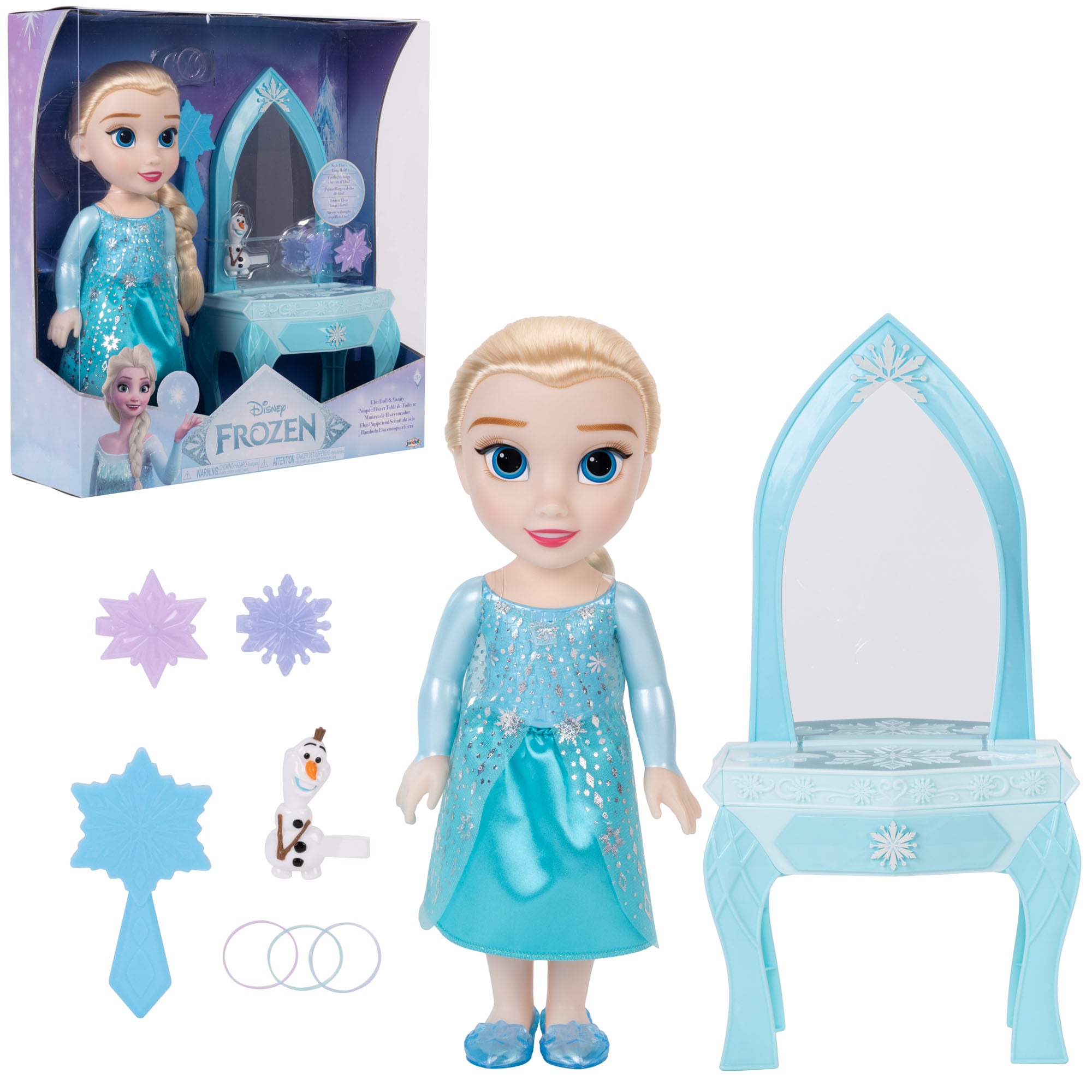 Disney Frozen - Elsa Large Doll & Vanity, 38 cm (10854J)
