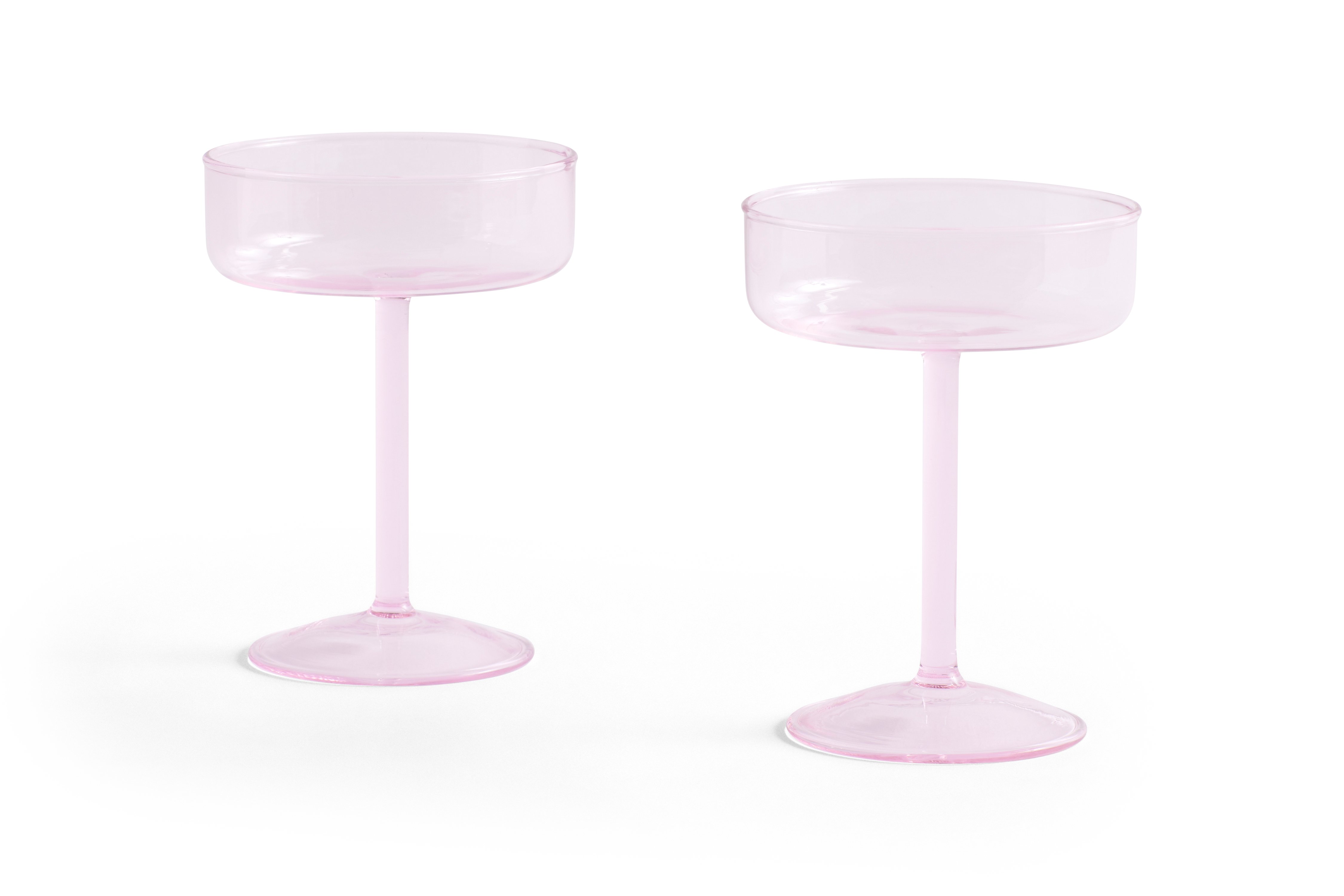 HAY - Tint Coupe Glas - Set Aus 2 (Rosa)