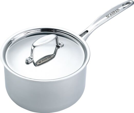 Scanpan - Fusion 5 Stielkasserolle mit Deckel - 14 cm/1,3 L - Edelstahl