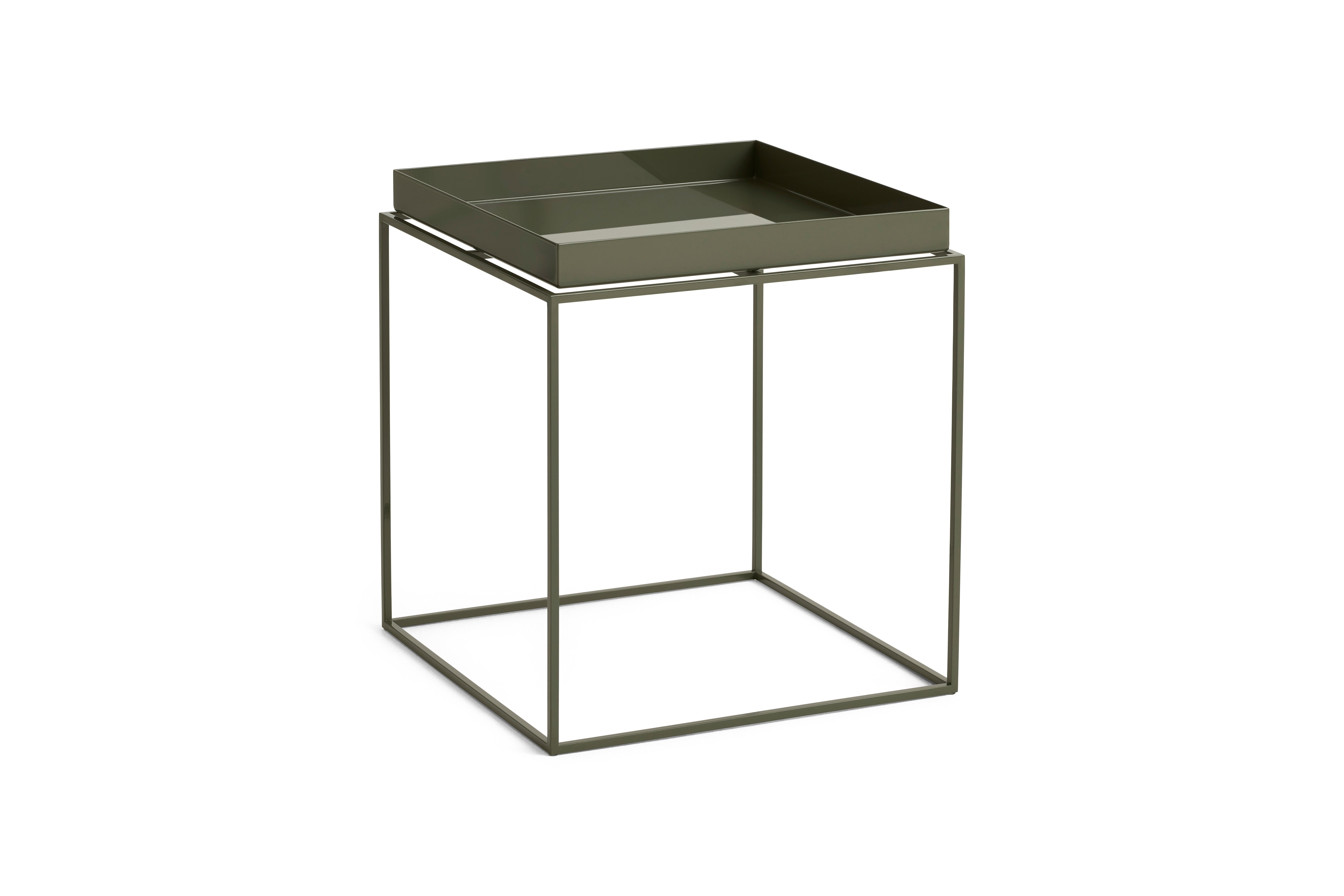 HAY - Tray Tisch - Medium - 40x40x44 cm - Olivgrün