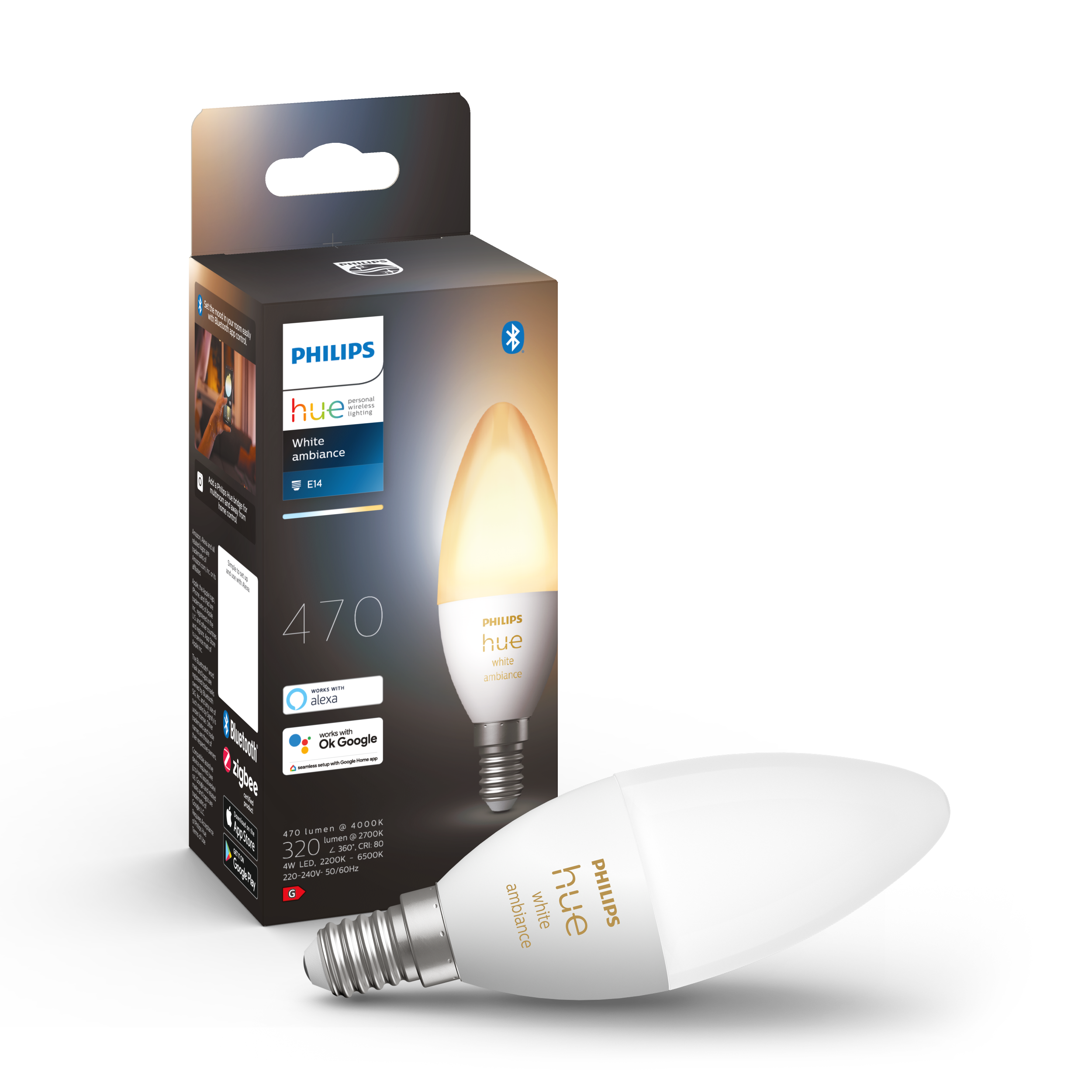Philips Hue - E14 Einzelglühbirne - White Ambiance