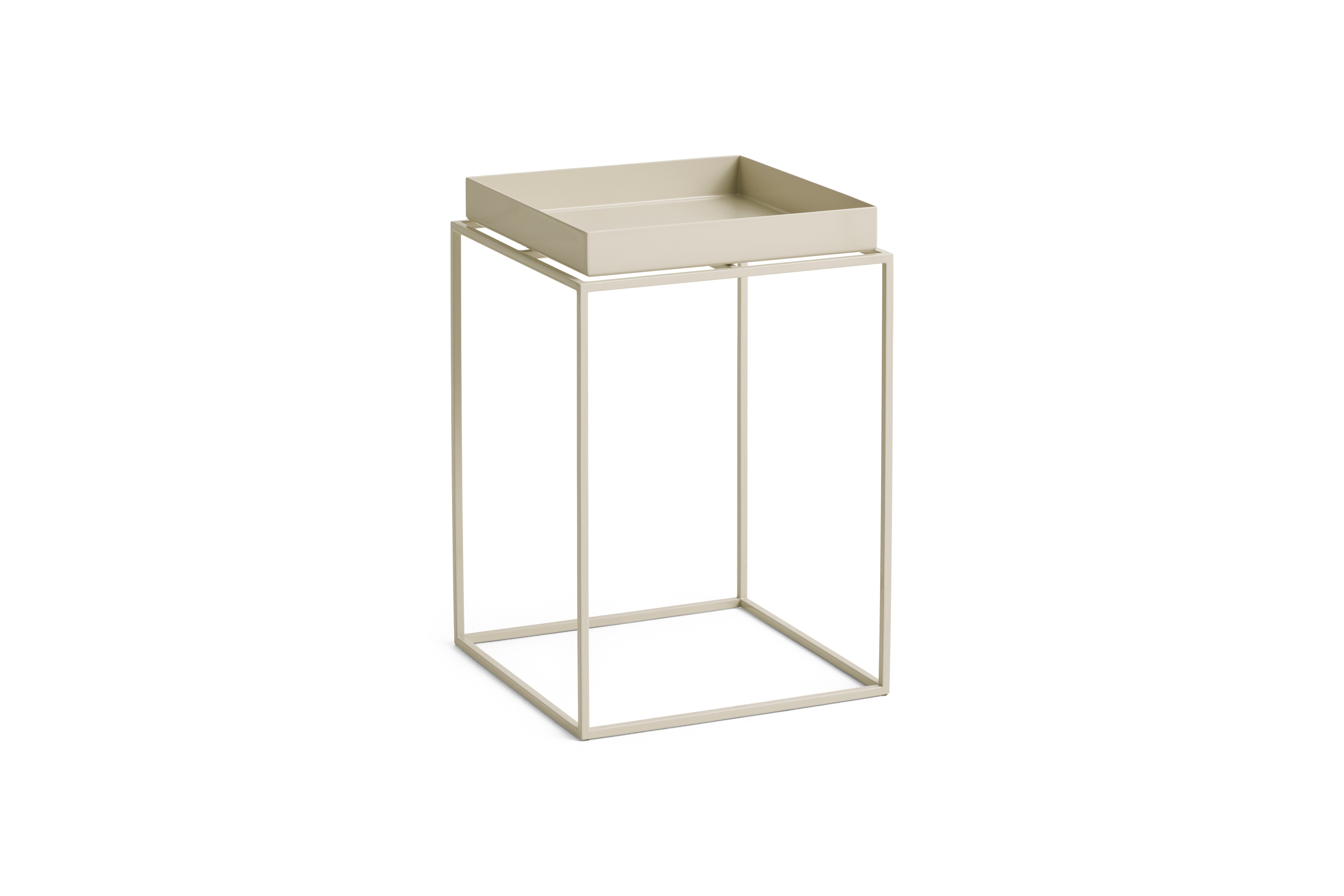 HAY - Tray Tisch - Small High - 30x30x44 cm - Warmes Beige