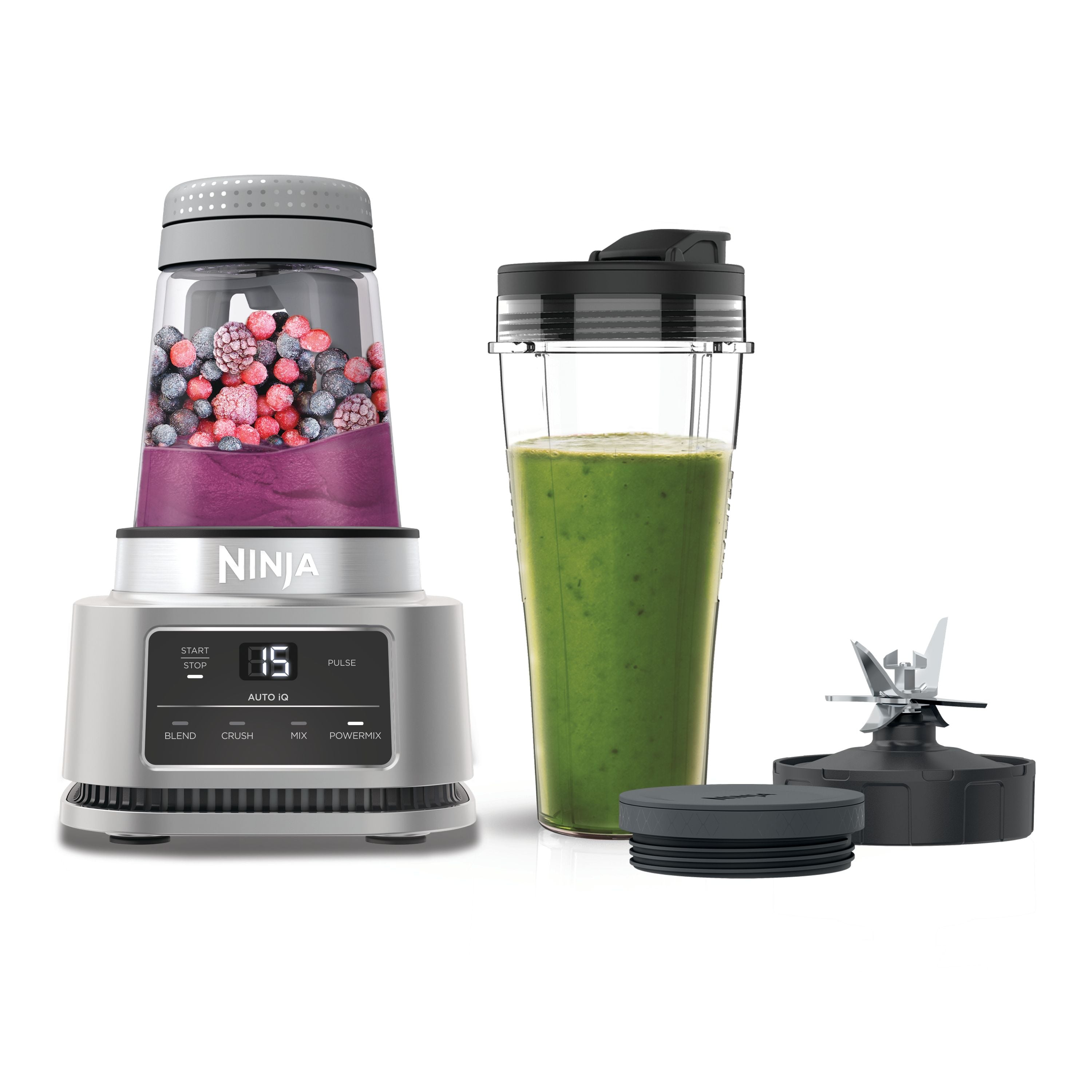 Ninja - Foodi Power Nutri Standmixer mit Smart Torque und Auto-iQ - 2-in-1