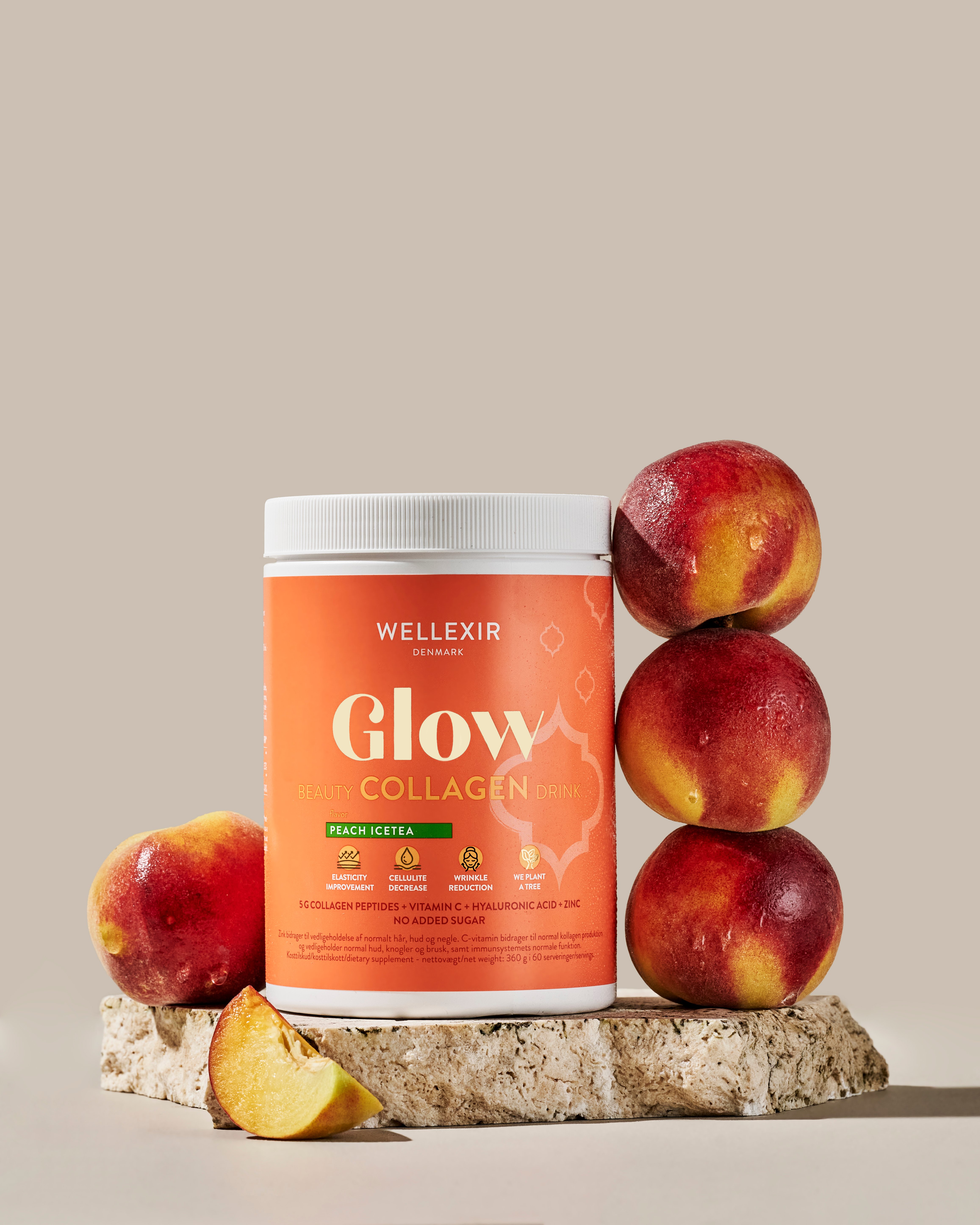 Wellexir - Glow Beauty Drink Peach Ice Tea 360 g