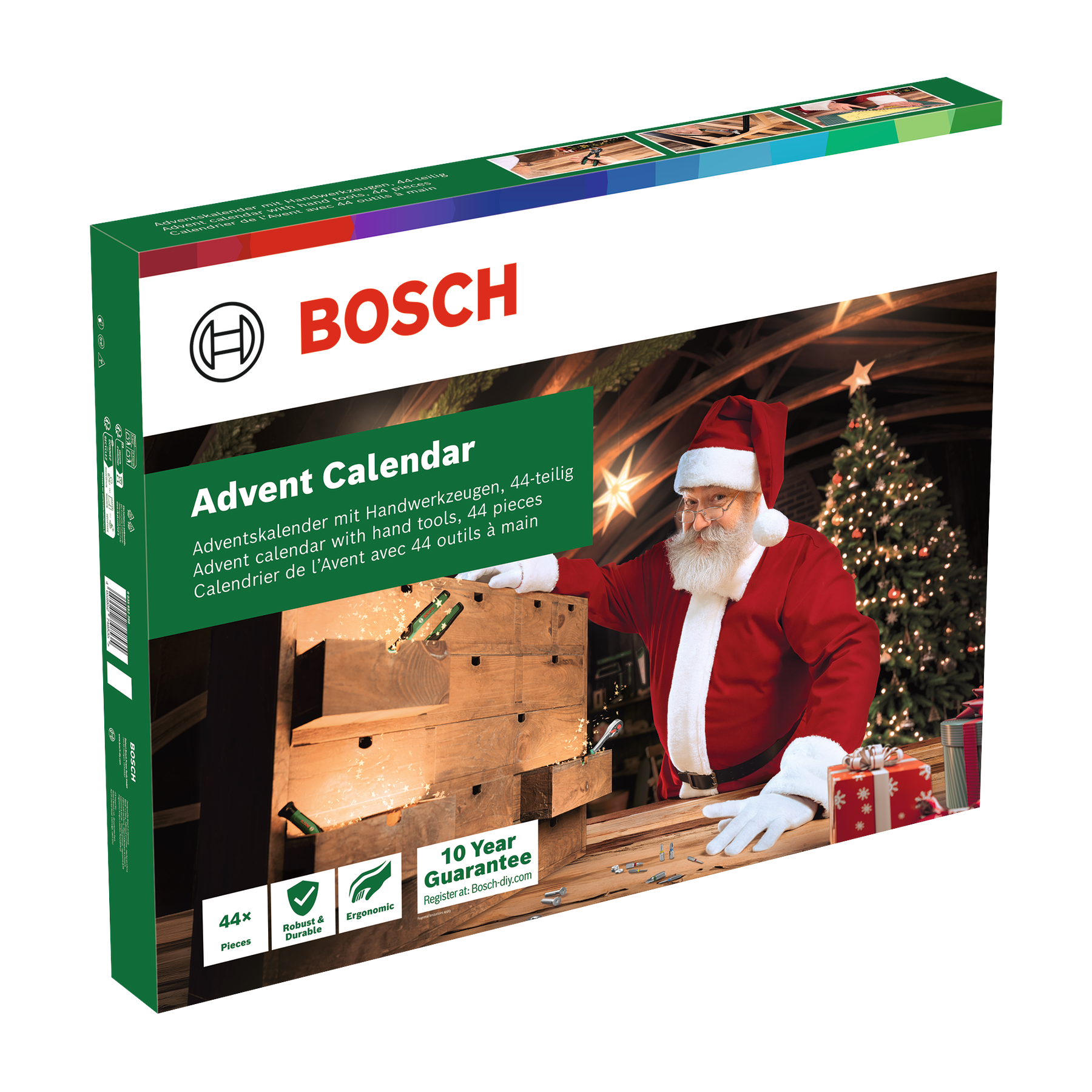 Bosch DIY - Werkzeugset Adventskalender 2026 – 44-teiliges Heimwerker-Werkzeugset