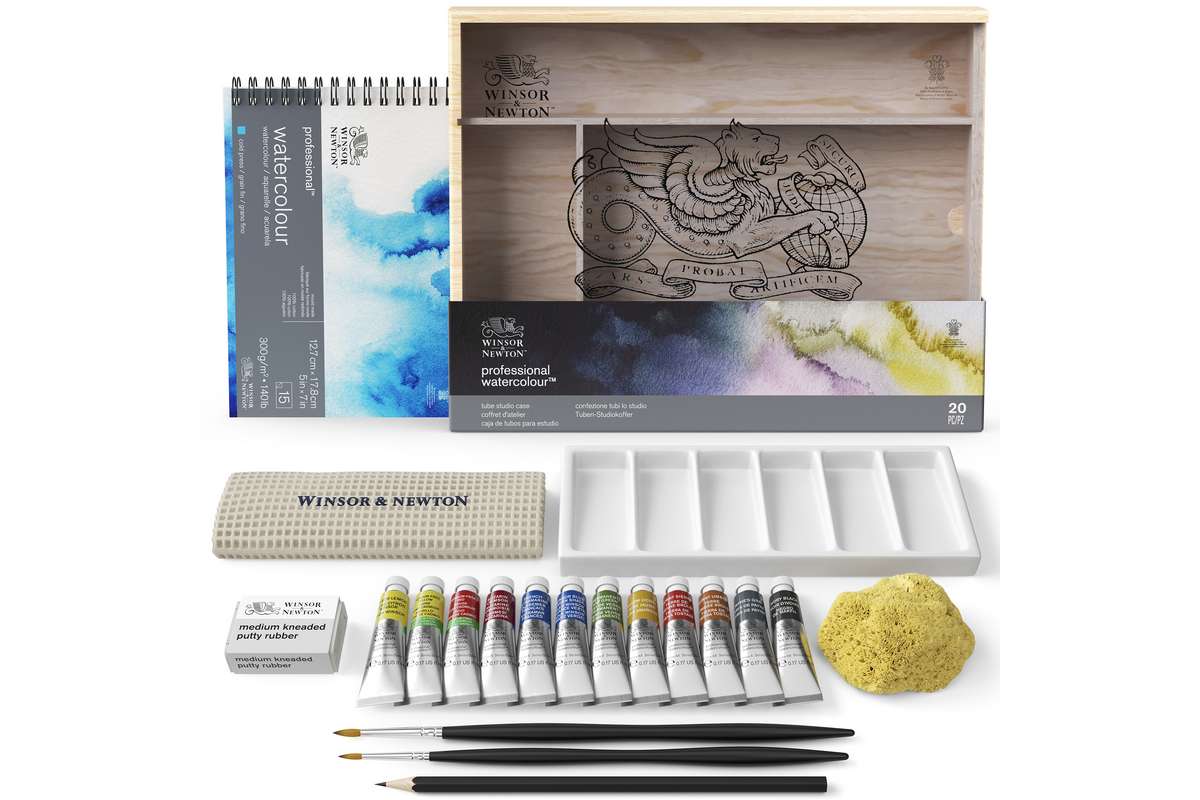 Winsor & Newton - Watercolour Proff. Travel Box, 20pcs Ass. (831014)