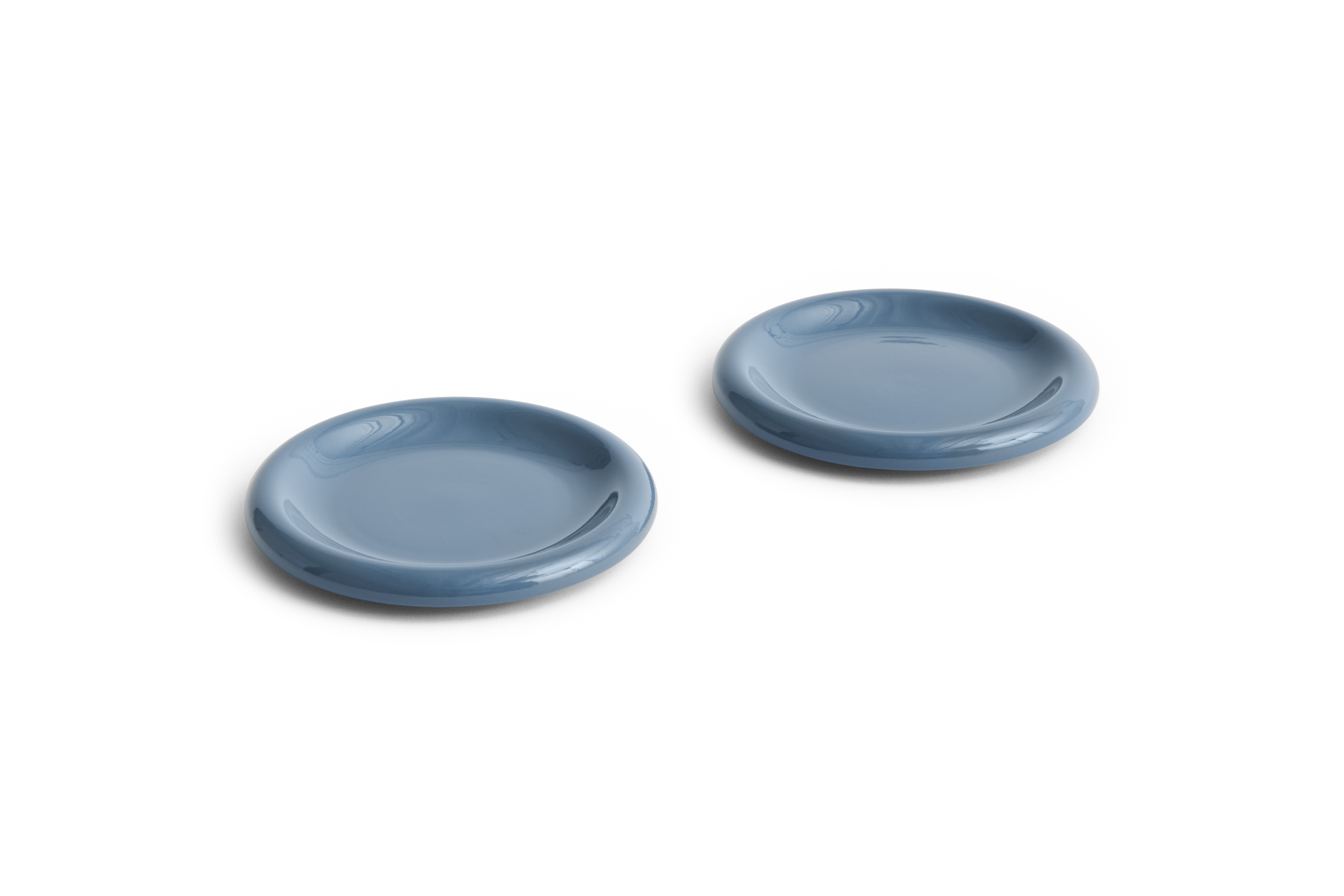 HAY - Barro Teller Ø18 cm - 2er-Set (Dunkelblau)